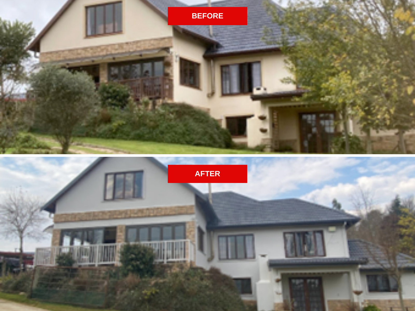 Underburg, KZN - Residential exterior walls and roof painting.